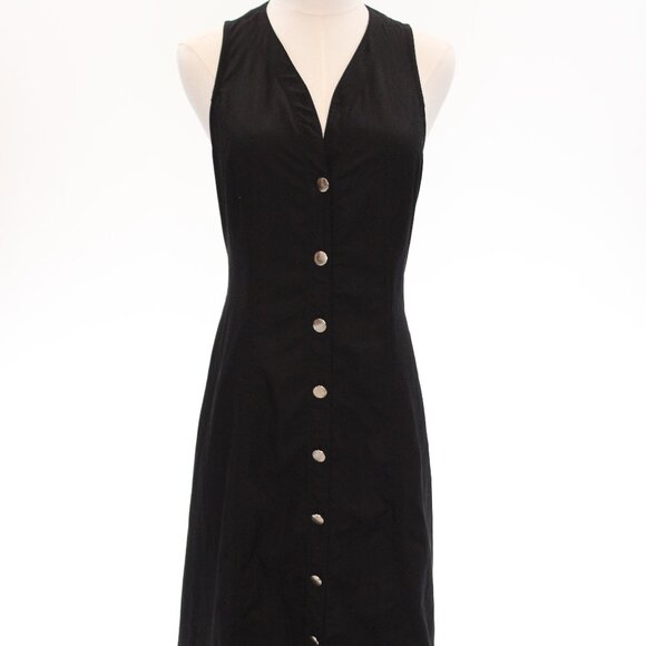 Proenza Rumbled Button Front Midi Dress Size 6 - Picture 2 of 12